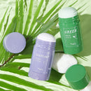 Girl Green Tea Solid Mask Deep Cleaning Mud Mask Stick Oil Control Anti-Acne Eggplant Masks Purifying Clay Stick Mask Skin Care