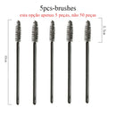 5/50pcs Disposable Brush Crystal Eyelash/Eyebrow Makeup Brush Diamond Handle Mascara Wands Eyelash Extension Tool maquiagem