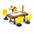 Food Building Blocks City Friend Accessories Bread Chips Roast Chicken Pizza Hot Dog Fish Fruit Carrot Basket Classic DIY Bricks