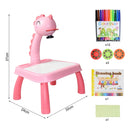 Kids Led Projector Drawing Table Toy Set Art Painting Board Table Light Toy Educational Learning Paint Tools Toys for Children