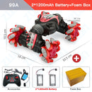 ZWN 1:12 / 1:16 4WD RC Car Radio Gesture Induction Music Light Stunt Remote Control Car off-Road Control Boys Toys for Children