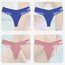 4PCS/Set Sexy Women Cotton Panties Lace Thong Underwear for Female Intimates Lingerie T-Back Floral Hollow Out Plus Size Panties