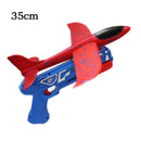 Airplane Launcher Toy Children Bubble Catapult Plane Catapult Gun Outdoor EPP Foam Airplane Launcher Shooting Game Toy for Kids