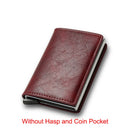 Carbon Fiber Rfid Card Holder Men Wallets Money Bag Male Vintage Black Male Purse 2022 Small Leather Mini Slim Wallets Walets