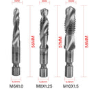 1/6Pcs Tap Drill Bit Set Hex Shank Titanium Plated HSS Screw Thread Bit Screw Machine Compound Tap M3 M4 M5 M6 M8 M10 Hand Tools