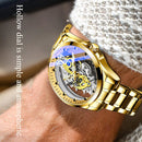 2022 New Men Watch Skeleton Automatic quartz Watch Gold Skeleton Vintage Man Watch Mens Watches Top Brand Luxury часы мужские