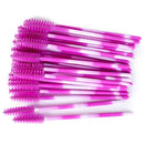 50Pcs Makeup brushes Disposable Crystal Eyebrow brush Diamond Handle Mascara Wand Applicator Eye Lashes Eyelash Extension Tool