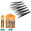 Tweezers For Soldering Professional Eyebrow Tweezers Set Eyelashes Tongs Extension Stickers Soldering Antistatic Repair Tools