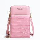 Hot Sell Mobile Phone Bags With Metal Opening Crossbody Bags Women Mini PU Leather Shoulder Messenger Bag For Girls Gift