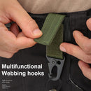 Carabiner High Strength Nylon Key Hook MOLLE Webbing Buckle Hanging System Belt Buckle Hanging Camping Hiking Accessories