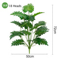 Multiple Green Large Artificial Palm Tree Plastic Plants Garden Home Outdoor Decorations Scutellaria Tropical Tree Fake Plants