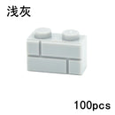 Thick Wall Figures Bricks Compatible 98283 15533 DIY 1x2 1x3 1x4 1+2 Dots Building Blocks Educational House Contruction Toys