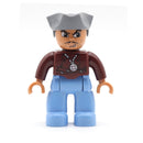 Big Size Action Figures City Princess Policemen Family Building Block Doll Character Accessory Toys Assembly Children Kids Gift