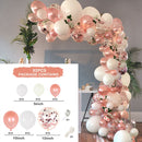 Macaron Pink Rose Balloon Garland Arch Kit Birthday Party Decorations Kids Latex Baloon Baby Shower Decor Globos