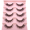 2022 New 5 pairs natural false eyelashes fake lashes long makeup 3d mink lashes eyelash extension mink eyelashes short eyelashes