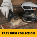 DEKO 280W/320W/350W Random Orbit Sander with 8 Hole 125mm Sandpaper and Variable Speed Sander Power Tools (DKSD28Q1)