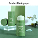 Face Clean Mask Green Tea Cleansing Stick Mask Smear solid cleansing mask deep moisturizing shrink pores blackhead acne film 40g