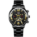2022 Fashion Mens Stainless Steel Watches Luxury Men Sports Quartz Wrist Watch Male Business Casual Leather Watch reloj hombre