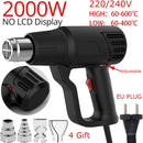 2000W LCD/NO LCD Heat Gun Variable Temperature Advanced Electric Hot Air Gun Power Tool Hair dryer for soldering Thermoregulator