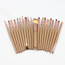 20Pcs Makeup Brushes Set for Eye Shadow Foundation Powder Eyeliner Eyelash Cosmetict for Face Make Up Brush Tools
