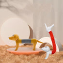 1- 4Pcs Novelty Spring Dog Pop Tubes Sensory Toy Stress Relieve Bellows Toys For Adult Kids Anti-stress Squeeze Toys Gifts