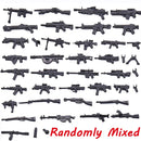 Army Guns Weapon Pieces Assembly Blocks Soldier Figure Accessories DIY MOC Bricks Accessories WW2 Military GunToys Gift For Kids