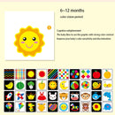 Montessori Baby Visual Stimulation Card Toys Black White Flash Cards High Contrast Visual Stimulation Learning Montessori Cards