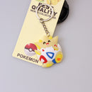 Pokemon Anime Marowak Abra Gengar Ponyta Porygon Alloy Silicone Keychain Accessories Pendant Bag Key Ring Pendant Birthday Gifts