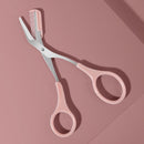 Eyebrow Trimmer Scissors Comb Stainless Steel Brow Hair Scissors Clips Shaping Razor Grooming Trimmer 1Pcs Makeup Accessories