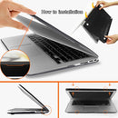 Laptop Case for Apple Macbook M1 Chip Air Pro Retina 11 12 13 15 Inch,Crystal Clear Hard Shell 2020 Touch Bar ID Pro 13 A2338