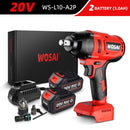 WOSAI 20V Electric Impact Wrench 600N.m Brushless Wrench Rechargeable 1/2 inch Li-ion Battery For Car Tires Cordless Power Tools