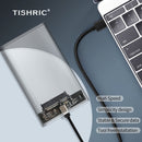 TISHRIC External HD Case 2.5 HDD Case SSD External Hard Drive Box Enclosure 6Gbps 10TB SATA to USB 3.0 Hard Disk Case Adapter