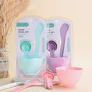 6pcs DIY Mask Bowl Mixing Brush Makeup Tool Set 4 In1 Beauty Skin Care with Brush Mixed Stir Spatula Stick Measuring Spoon Kit