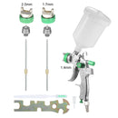 Nasedal HVLP Spray Gun 600ml Cup 1.4Mm 1.7Mm 2.0Mm Gravity Airbrush nozzle needle for Painting Car Furniture Wall