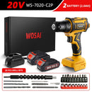 WOSAI 20V Brushless Electric Drill 50NM Cordless Screwdriver Lithium-Ion Battery Mini Electric Power Screwdriver MT-Series Tools