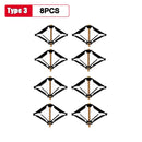 10pcs Cassette Repairer 86mm Dark Box Repair Screw Plug Switch Old Socket Boxes Replacement Fixed Wall Repair Box Support Rod