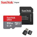 SANDISK Ultra 256GB Micro SD 128GB Memory Card 64GB 32GB Micro SD Card SD/TF Flash 512GB 1TB 400GB Microsd for Phone Extreme Pro