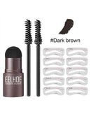 2022 One Step Shaping Kit Stamp Set Professional Brow Makeup Stick Hairline Contour Waterproof Stencil Eyebrow Stanp Template