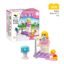 Mini Transportation tank plane Car Educational Assembled Models Building Blocks Compatible small Bricks toys for children