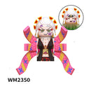 WM6116 WM6137 WM2344-A Demon Slayer Japanese Anime Uzui Tengen Rengoku Kyoujurou Tanjirou mini Action toy Figures Assemble toys