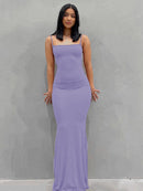 BOOFEENAA Strap Backless Long Maxi Dresses Party Club Vacation Outfits for Women Sexy Casual Summer Dress 2022 Wholesale C85CZ24