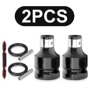 1/2 Inch Square To 1/4 Inch Hex Ratchet Socket Impact Wrench Socket Set Adapter Spanner Drive Converter Quick Release Tool
