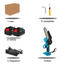 4 Inch/6 Inch Mini Electric Saw Chainsaw Fruit Tree Woodworking Garden Tools Hand Held Wood Cutters For Makiita 18V Battery