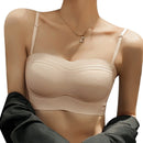 Strapless Bra Large Size Thin Section Gather Lace Non-Slip Bras Invisible Bra Lift Push Up Beautiful Back Women&