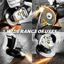 APLMAN Angle Grinder Tool ,6Amp Motor Driver, Metal Grinder 4-1/2 inch 10500RPM For Fast Stock Adjustable Side Handle