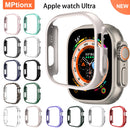 Watch Cover For Apple Watch Ultra 49mm Hard PC Protective Case Hollow Frame Bumper for iwatch Ultra 49mm SmartWatch