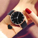 2022 New Watch Women Fashion Casual Leather Belt Watches Simple Ladies Round Dial Quartz Wristwatches Dress Clock Reloj Mujer