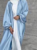 Summer Puff Sleeve Muslim Abaya Women Dress Elegant Modest Morocco Party Long Dress Islamic Turkey Dubai Eid Ramadan Jubah Robe