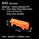 Mini Fast Wire Cable Connectors Universal Compact Conductor Spring Splicing Wiring Connector Push-in Terminal Block P421 F12