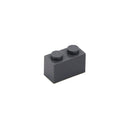 100pcs DIY Building Blocks Thick Figures Bricks 1x2Dots Educational Creative Size Compatible With 3004 Plastic Toys for Children